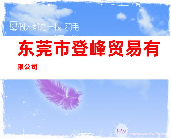 东莞市登峰贸易有限公司