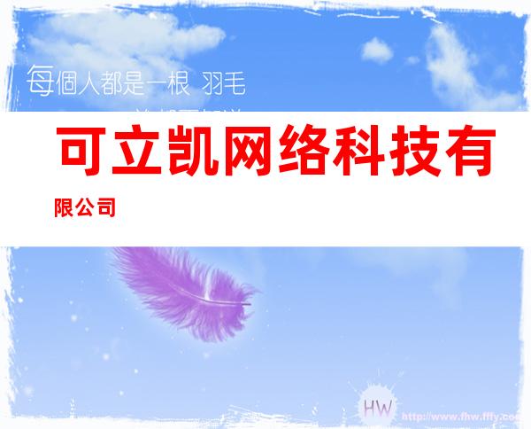 可立凯网络科技有限公司
