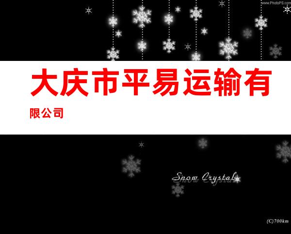 大庆市平易运输有限公司