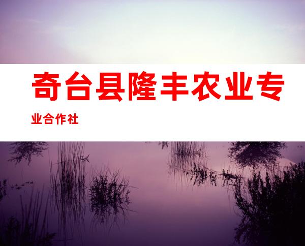 奇台县隆丰农业专业合作社