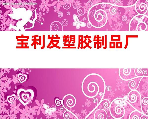 宝利发塑胶制品厂