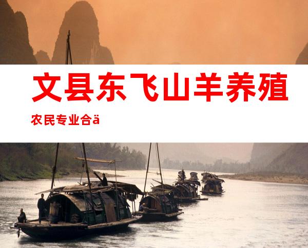 文县东飞山羊养殖农民专业合作社