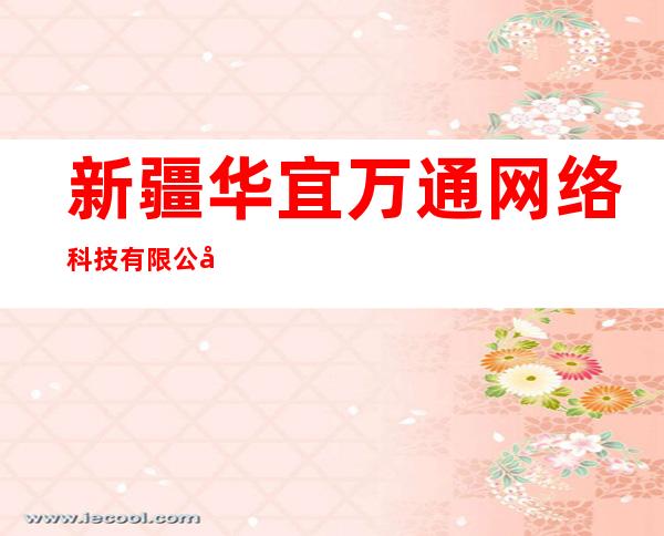 新疆华宜万通网络科技有限公司