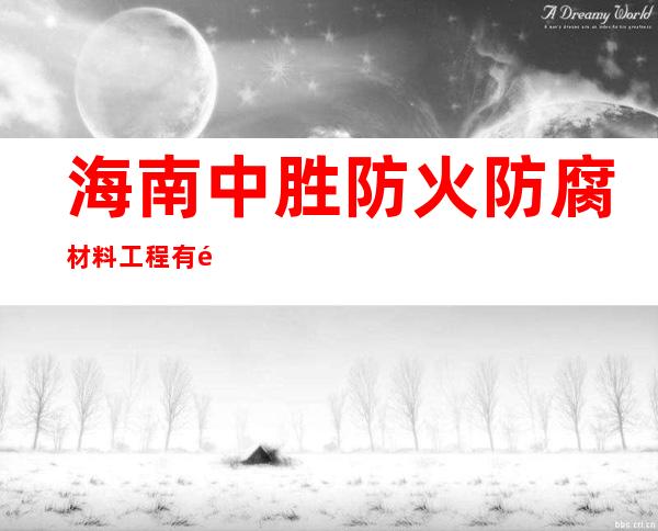 海南中胜防火防腐材料工程有限公司