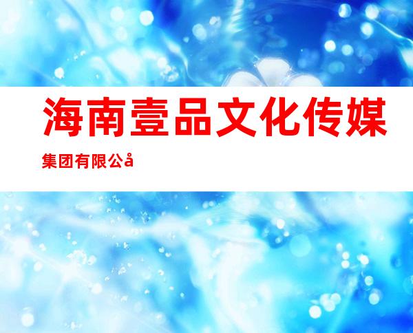 海南壹品文化传媒集团有限公司