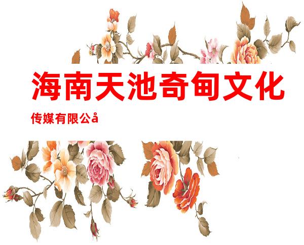 海南天池奇甸文化传媒有限公司