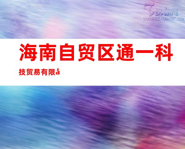 海南自贸区通一科技贸易有限公司