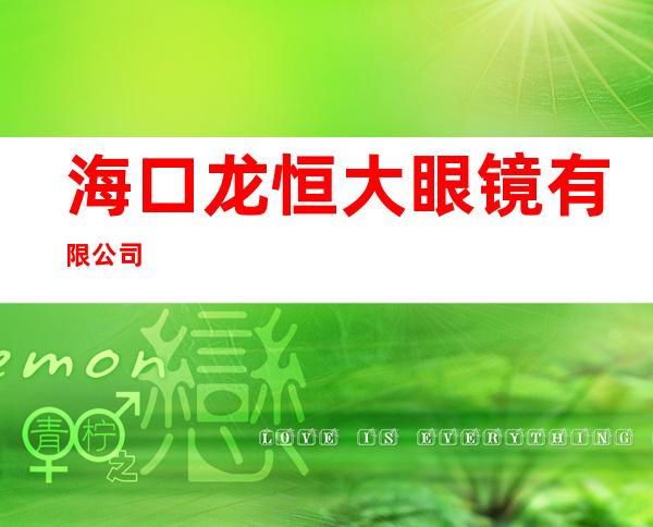 海口龙恒大眼镜有限公司