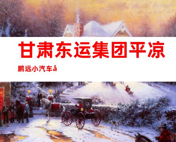 甘肃东运集团平凉鹏远小汽车出租有限公司