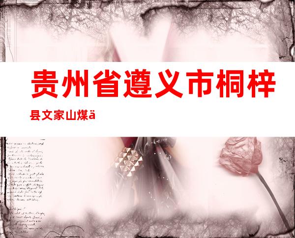 贵州省遵义市桐梓县文家山煤业有限公司