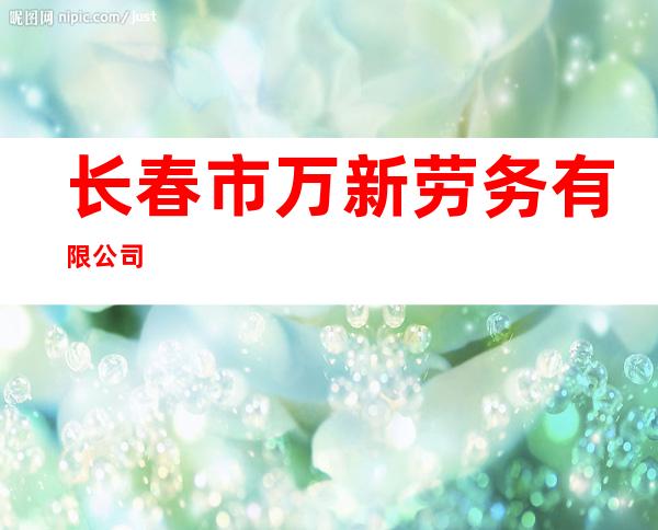 长春市万新劳务有限公司