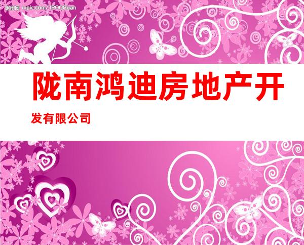 陇南鸿迪房地产开发有限公司